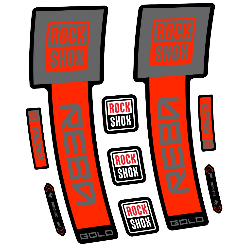 Rock Shox Reba Gold Pegatinas en vinilo adhesivo Horquilla (18)