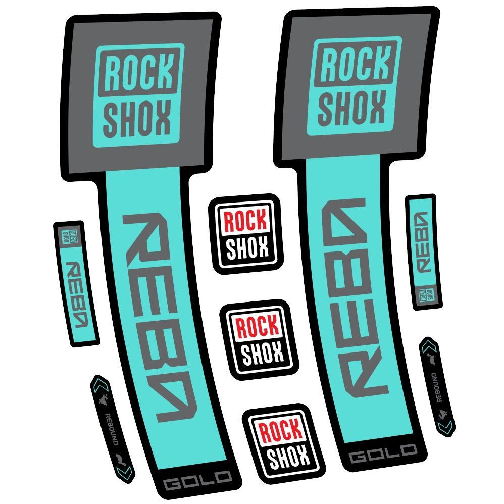 Rock Shox Reba Gold Pegatinas en vinilo adhesivo Horquilla (22)