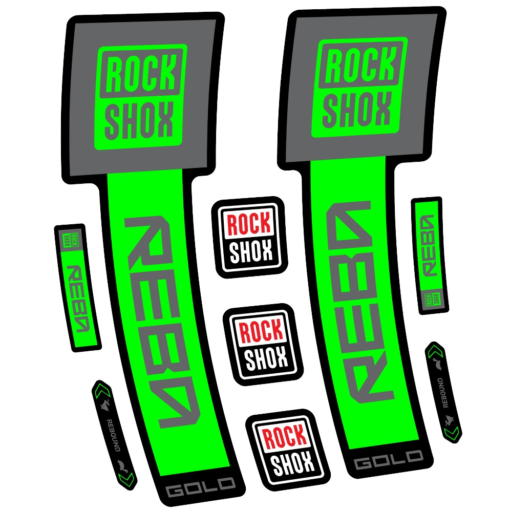Rock Shox Reba Gold Pegatinas en vinilo adhesivo Horquilla (23)