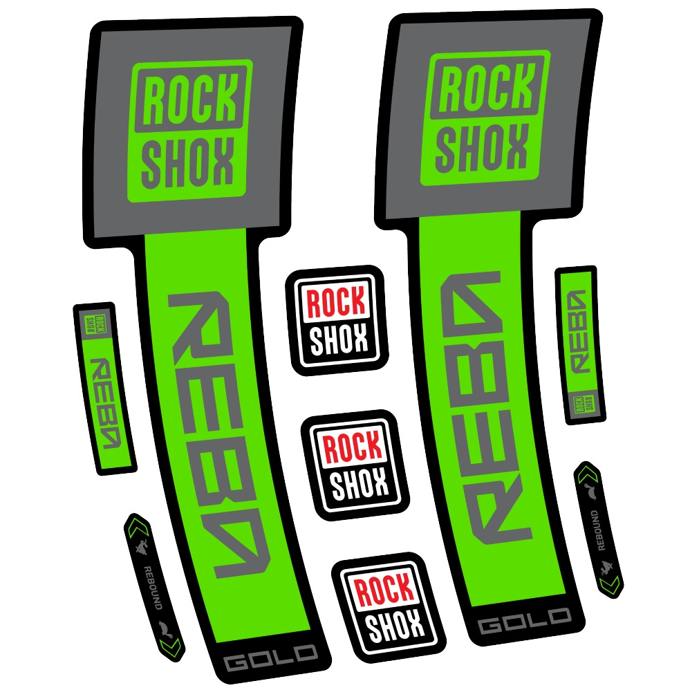Rock Shox Reba Gold Pegatinas en vinilo adhesivo Horquilla (24)