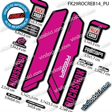 Rock Shox Reba vinilos adhesivos