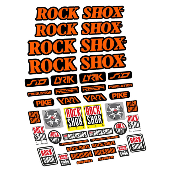 Rock Shox Retro Vintage Pegatinas en vinilo adhesivo Horquilla (1)