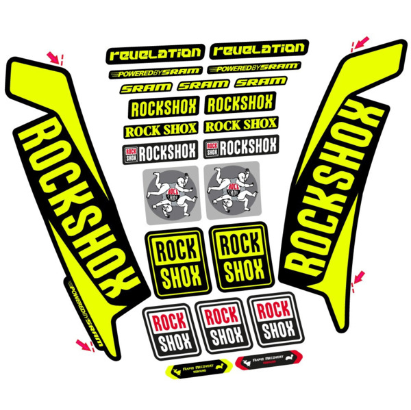 Rock Shox Revelation 2016 Pegatinas en vinilo adhesivo Horquilla (2)