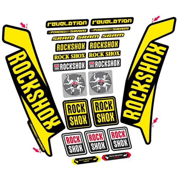 Rock Shox Revelation 2016 Pegatinas en vinilo adhesivo Horquilla (3)