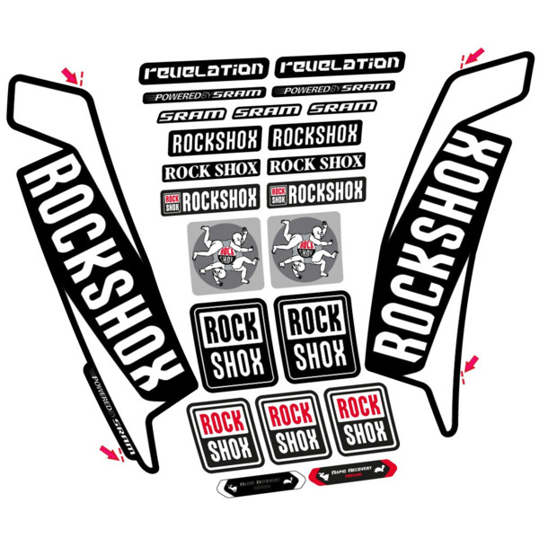Rock Shox Revelation 2016 Pegatinas en vinilo adhesivo Horquilla (6)