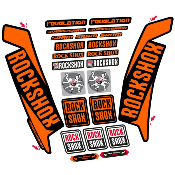 Rock Shox Revelation 2016 Pegatinas en vinilo adhesivo Horquilla (11)