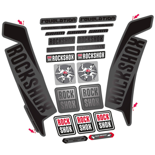 Rock Shox Revelation 2016 Pegatinas en vinilo adhesivo Horquilla (12)