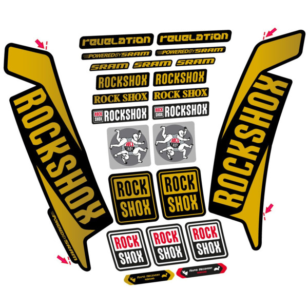 Rock Shox Revelation 2016 Pegatinas en vinilo adhesivo Horquilla (13)