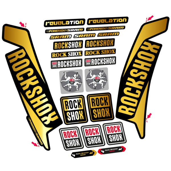 Rock Shox Revelation 2016 Pegatinas en vinilo adhesivo Horquilla (14)