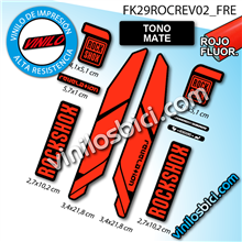 Rock Shox Revelation, vinilos adhesivos