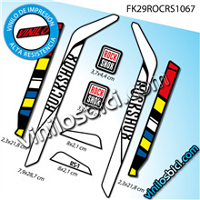 Rock Shox RS1 Look vinilos adhesivos horquilla 29"
