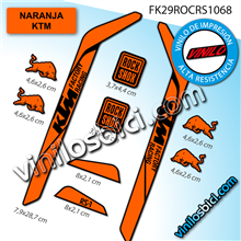 Rock Shox RS1 Look vinilos adhesivos horquilla 29"