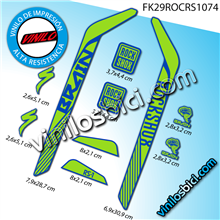Rock Shox RS1 vinilos adhesivos horquilla 29"