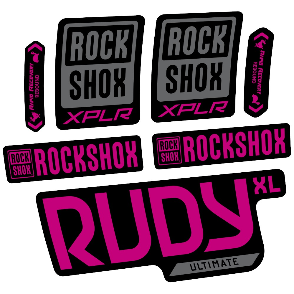 Rock Shox Rudy XL Ultimate Pegatinas en vinilo adhesivo Horquilla (1)