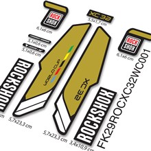Rock Shox XC32 WC 29 Color Oro Adhesivos