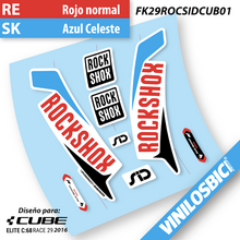 Rock Shox Sid 2016 pegatinas vinilo adhesivo