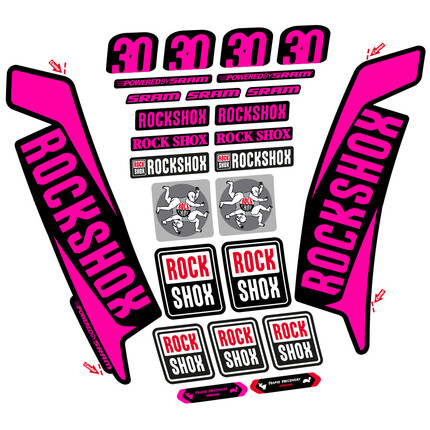 Pegatinas para Horquilla Rock Shox TK30 2016 en vinilo adhesivo stickers graphics calcas adesivi autocollants