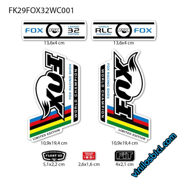 Fox RLC 32 World Cup 29" vinilos