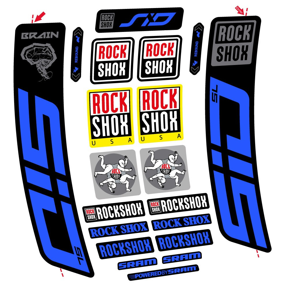Rock Shox Sid Brain SL 2021-2024 Pegatinas en vinilo adhesivo Horquilla (5)