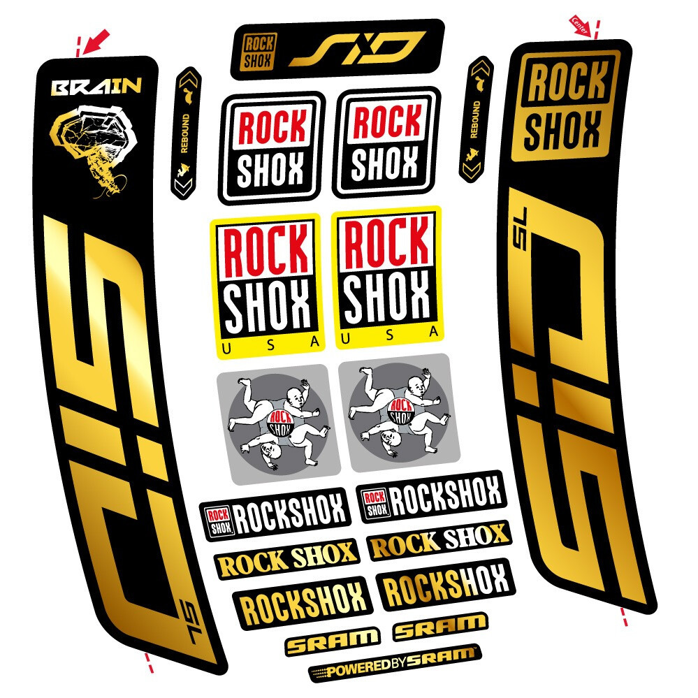 Rock Shox Sid Brain SL 2021-2024 Pegatinas en vinilo adhesivo Horquilla (14)