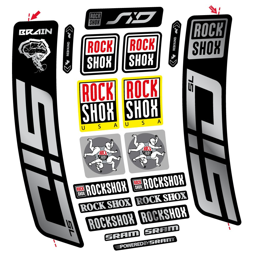 Rock Shox Sid Brain SL 2021-2024 Pegatinas en vinilo adhesivo Horquilla (16)