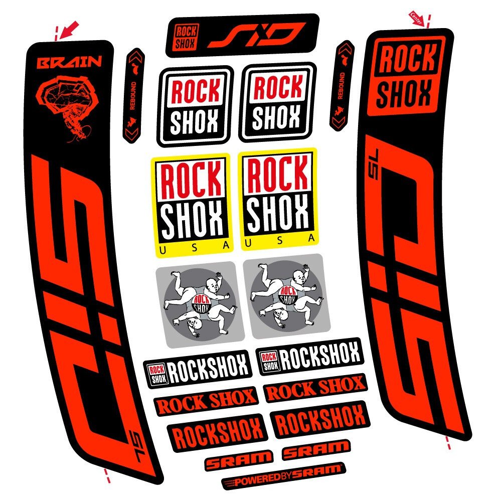 Rock Shox Sid Brain SL 2021-2024 Pegatinas en vinilo adhesivo Horquilla (18)