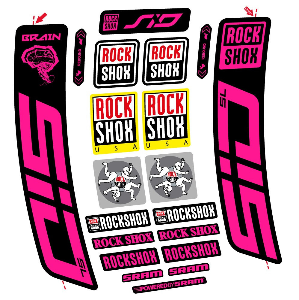 Rock Shox Sid Brain SL 2021-2024 Pegatinas en vinilo adhesivo Horquilla (20)