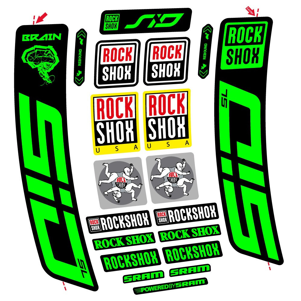 Rock Shox Sid Brain SL 2021-2024 Pegatinas en vinilo adhesivo Horquilla (23)
