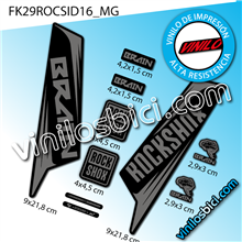 Rock Shox SID Brain vinilos adhesivos