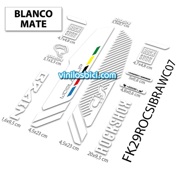 Rock Shox Sid Brain WC 29 Adhesivos