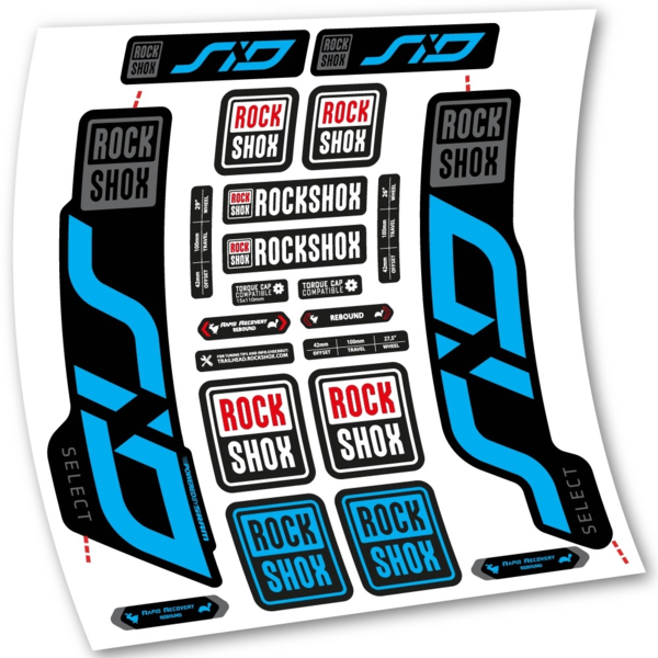 Rock Shox Sid Select 2020 Pegatinas en vinilo adhesivo Horquilla (3)