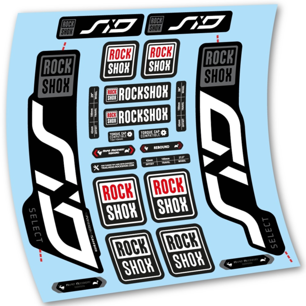 Rock Shox Sid Select 2020 Pegatinas en vinilo adhesivo Horquilla (5)