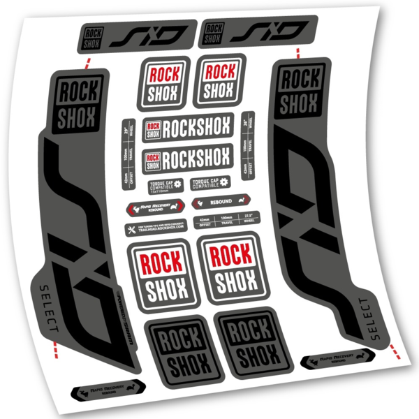 Rock Shox Sid Select 2020 Pegatinas en vinilo adhesivo Horquilla (11)