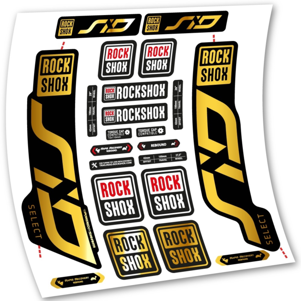 Rock Shox Sid Select 2020 Pegatinas en vinilo adhesivo Horquilla (13)