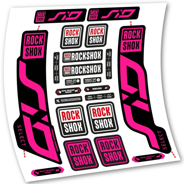 Rock Shox Sid Select 2020 Pegatinas en vinilo adhesivo Horquilla (19)