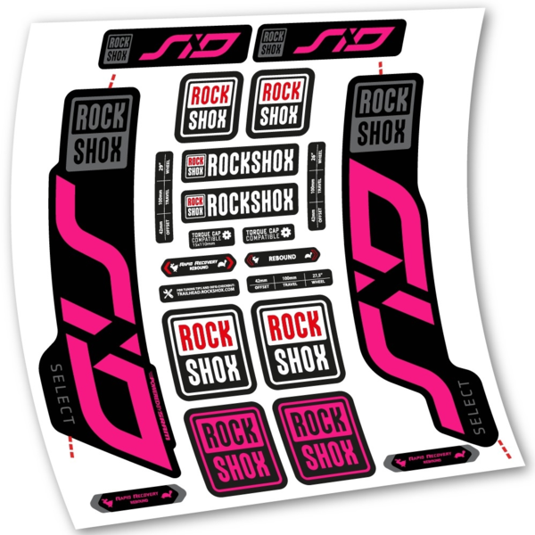 Rock Shox Sid Select 2020 Pegatinas en vinilo adhesivo Horquilla (20)