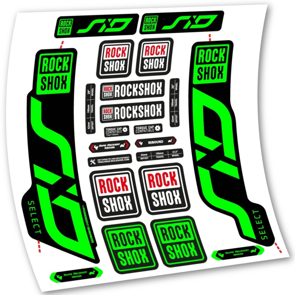 Rock Shox Sid Select 2020 Pegatinas en vinilo adhesivo Horquilla (22)