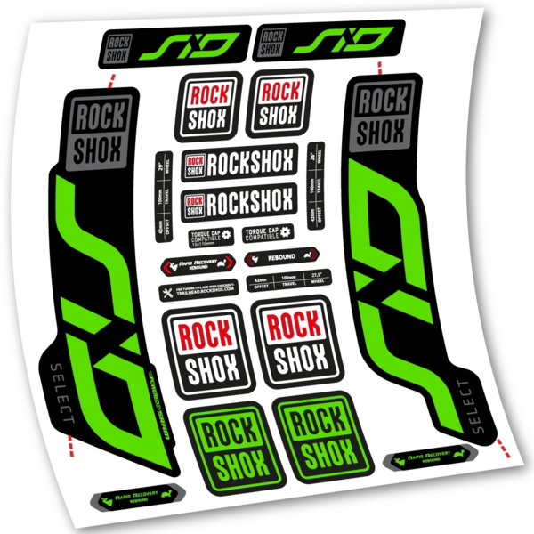 Rock Shox Sid Select 2020 Pegatinas en vinilo adhesivo Horquilla (23)