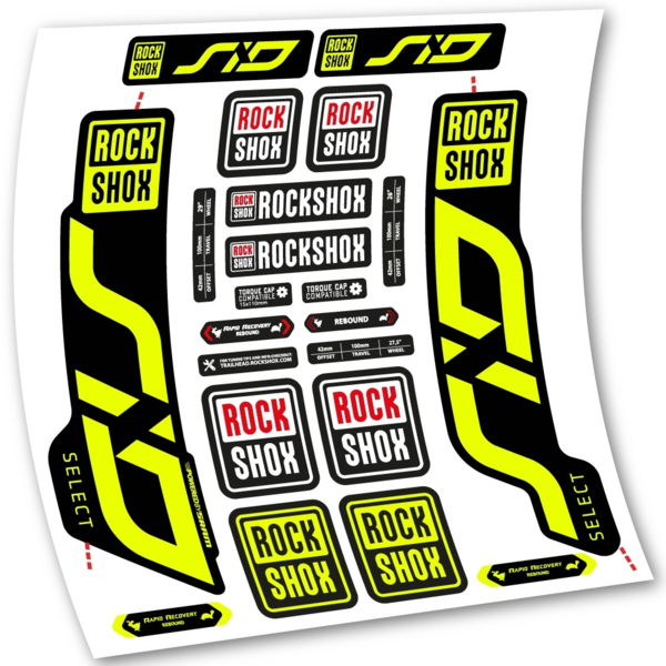 Rock Shox Sid Select 2020 Pegatinas en vinilo adhesivo Horquilla (1)