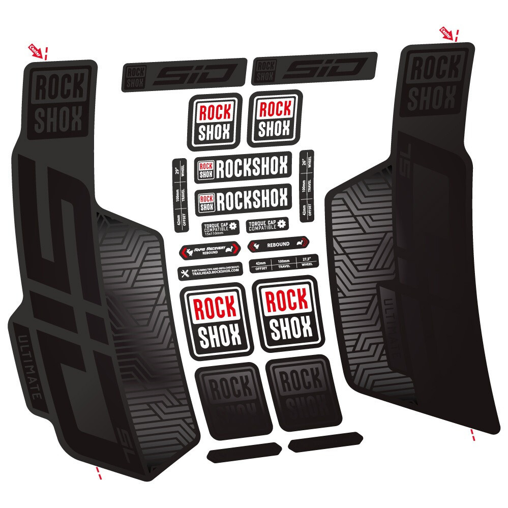 Rock Shox Sid SL Ultimate Flight Attendant Pegatinas en vinilo adhesivo Horquilla (12)