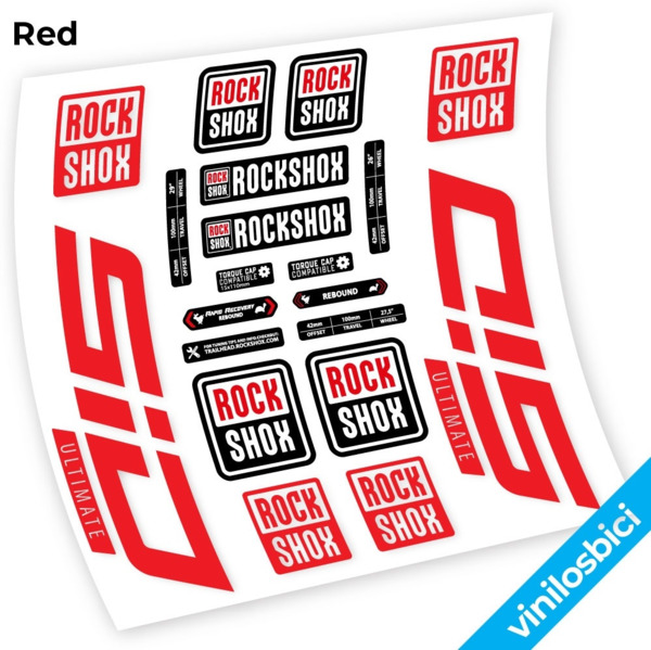 Rock Shox Sid Ultimate 2021 Pegatinas en vinilo adhesivo horquilla (19)