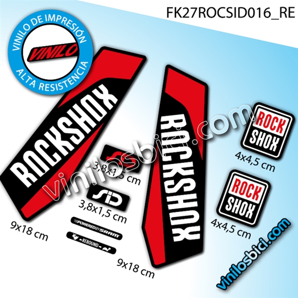  (27,5 Pulgadas - BKWHRE (Negro+Blanco+Rojo) - Acabado Mate)