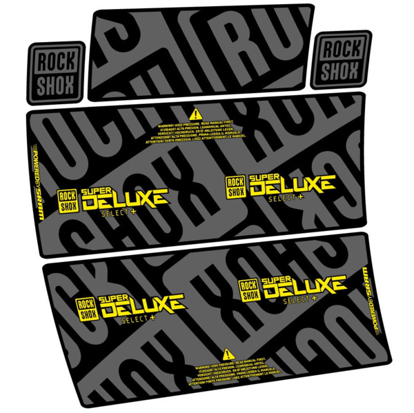Rock Shox Super Deluxe Select Plus Pegatinas en vinilo adhesivo Amortiguador (3)