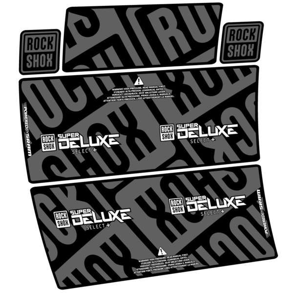 Rock Shox Super Deluxe Select Plus Pegatinas en vinilo adhesivo Amortiguador (6)