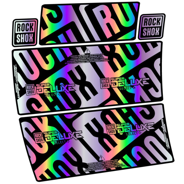 Rock Shox Super Deluxe Select Plus Pegatinas en vinilo adhesivo Amortiguador (8)