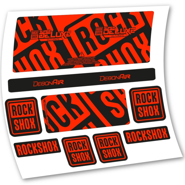 Rock Shox Super Deluxe Ultimate 2020 Pegatinas en vinilo adhesivo Amortiguador (17)