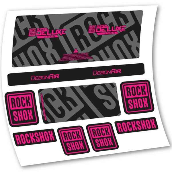 Rock Shox Super Deluxe Ultimate 2020 Pegatinas en vinilo adhesivo Amortiguador (20)