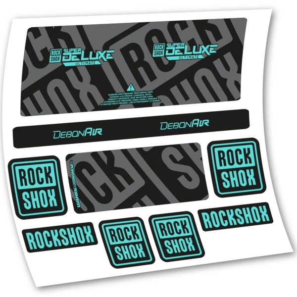 Rock Shox Super Deluxe Ultimate 2020 Pegatinas en vinilo adhesivo Amortiguador (21)