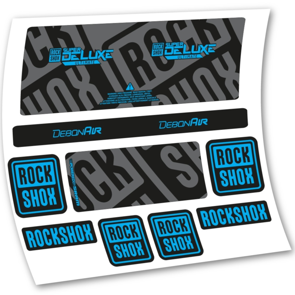 Rock Shox Super Deluxe Ultimate 2020 Pegatinas en vinilo adhesivo Amortiguador (3)