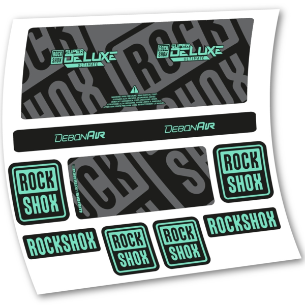 Rock Shox Super Deluxe Ultimate 2020 Pegatinas en vinilo adhesivo Amortiguador (8)